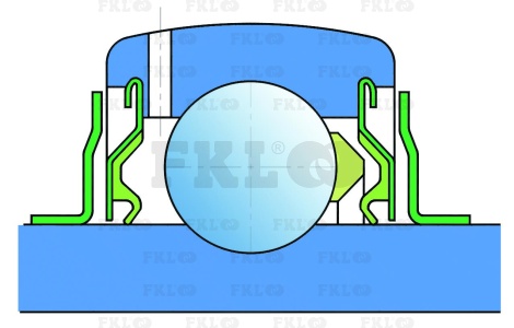 Подшипниковый узел со втулкой LKF209-2F.Y+H2309 - изображение 1